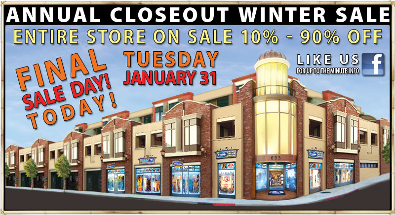 OTB ANNUAL CLOSEOUT WINTER SALE