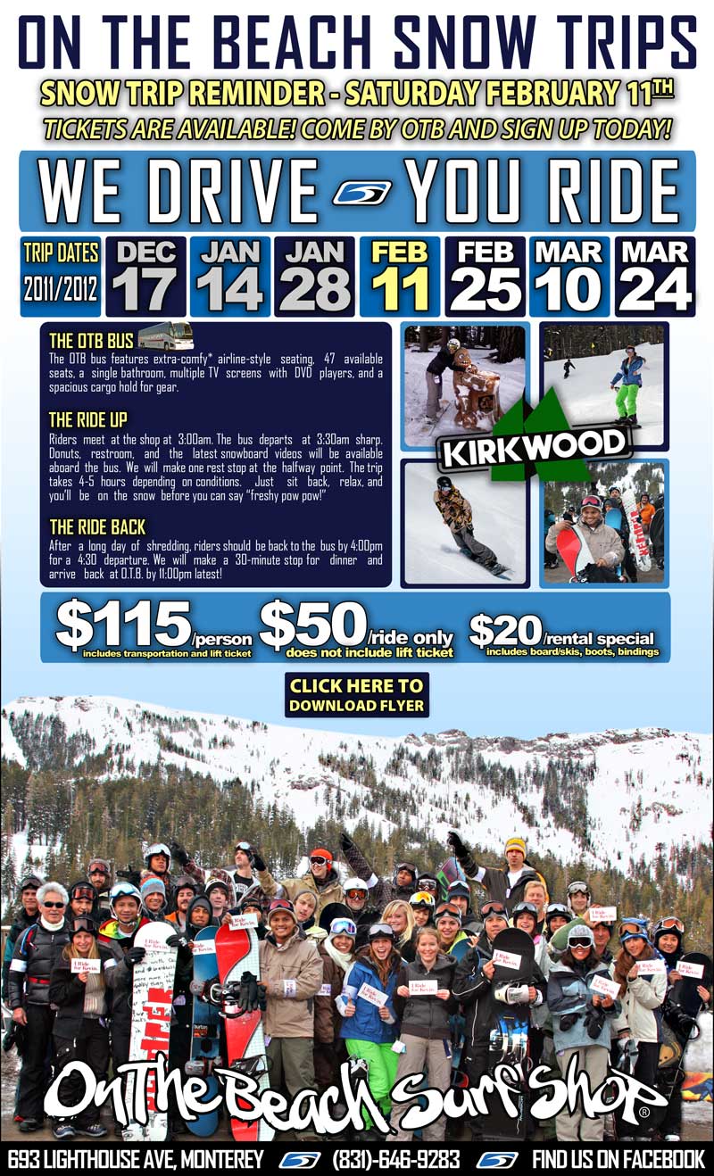 OTB SNOW TRIPS
