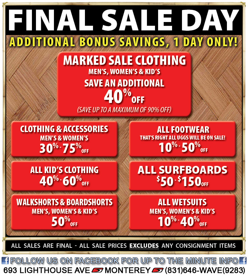 OTB SALE ITEMS